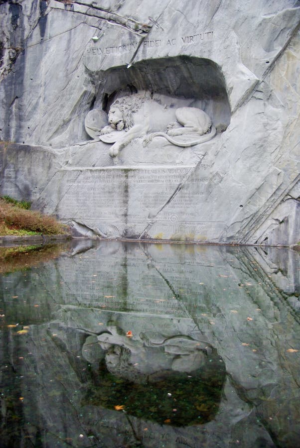 The Lion Monument is a sculpture in Lucerne, Switzerland that commemorates the Swiss Guards who were massacred in 1792 during the French Revolution. The Lion Monument is a sculpture in Lucerne, Switzerland that commemorates the Swiss Guards who were massacred in 1792 during the French Revolution.