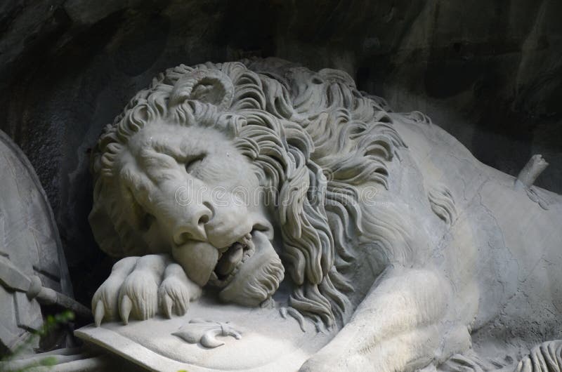 The Lion Monument in Lucerne, Switzerland