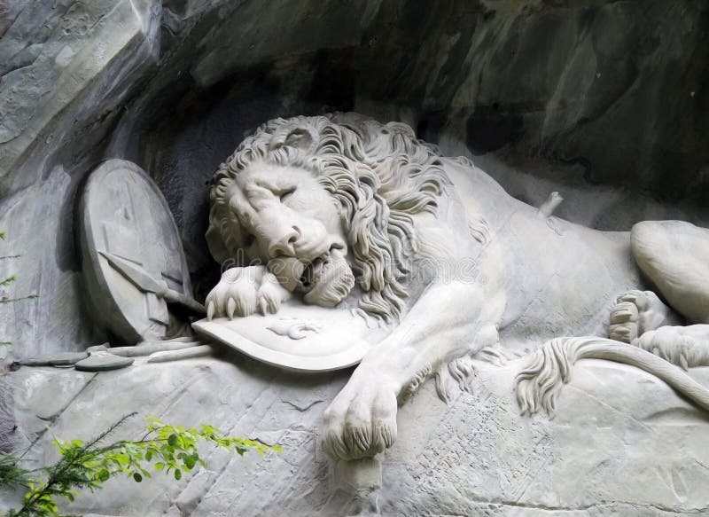 Lion stone monument at Lucerne Switzerland