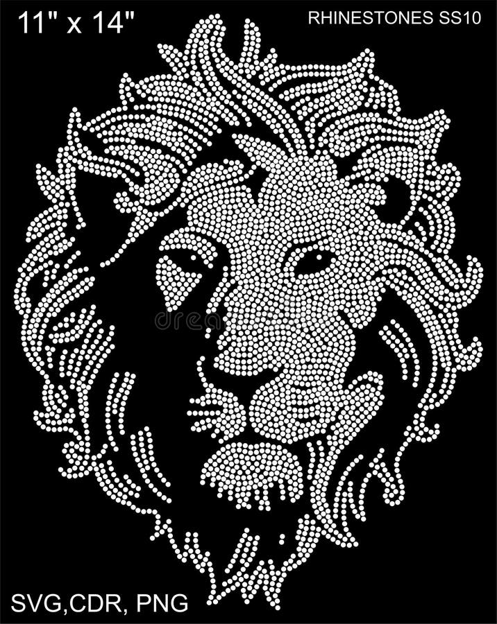 Lion Rhinestones Templates stock vector Illustration of numbering Lion Rhinestones Templates stock vector Illustration of numbering