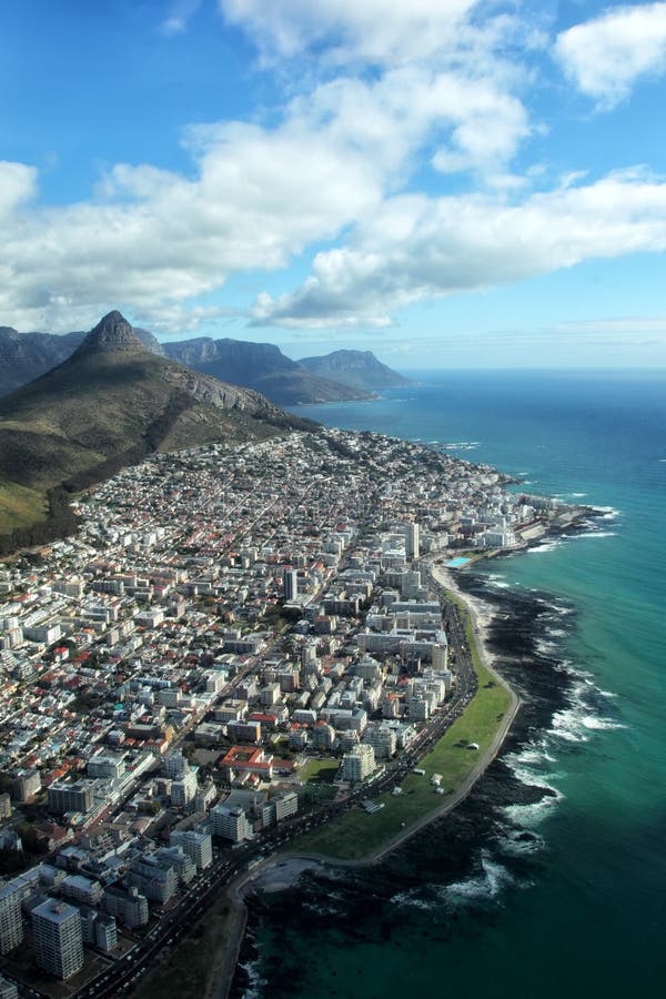 Aerial View of Cape Town, South Africa Stock Photo - Image of home ...