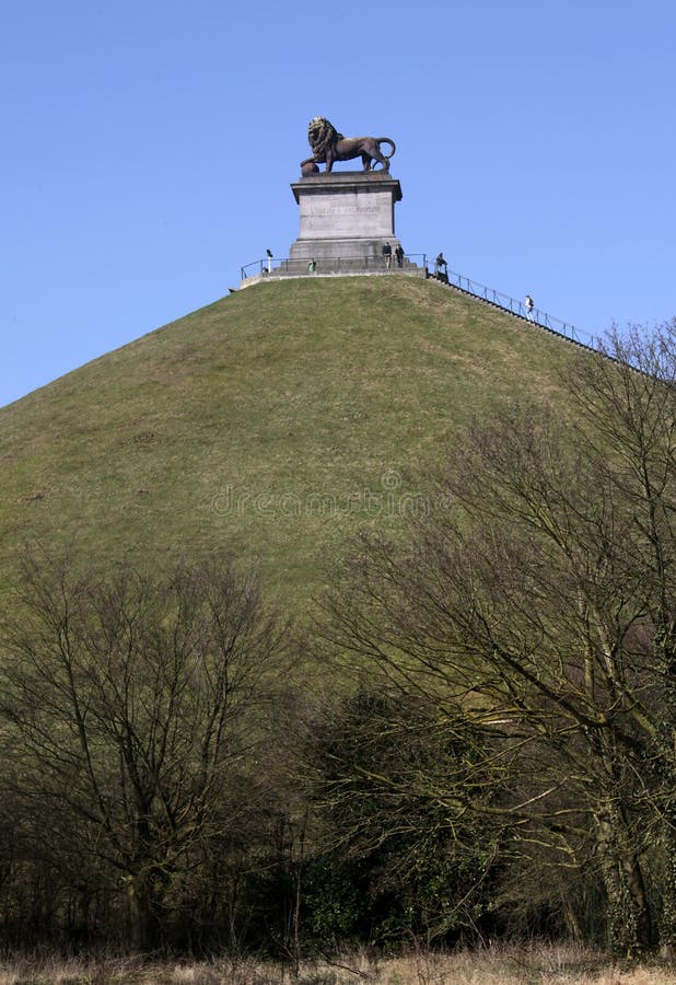 Lion s Mound commemorating the Battle at Waterloo, Belgium.