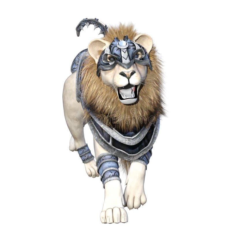 Lion soldier stock illustration. Illustration of male 54529841