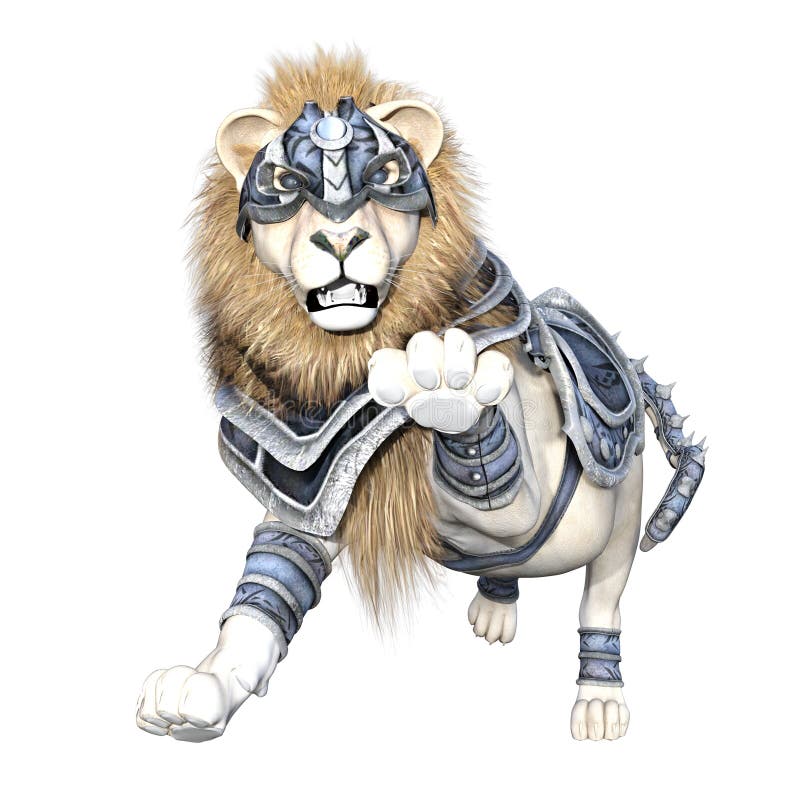 Lion soldier stock illustration. Illustration of male 54529841