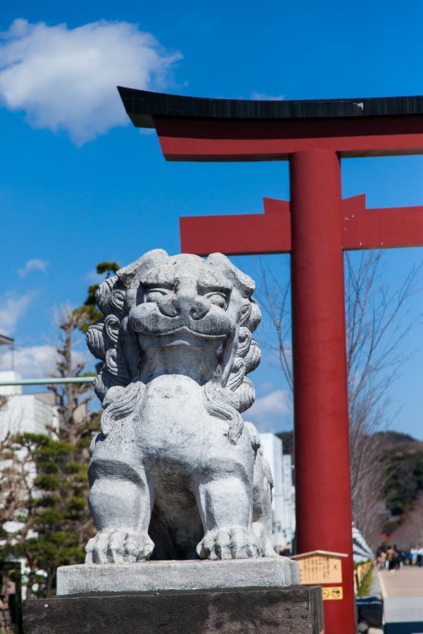 Lion Statue Kamakura Japan Stock Photos Free & RoyaltyFree Stock
