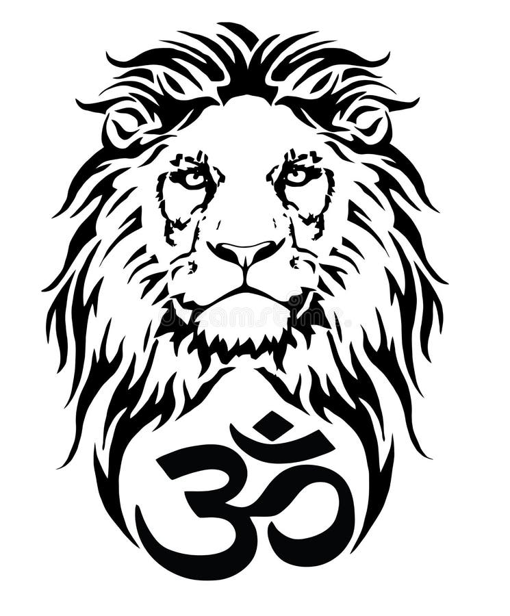 Lion Tattoo Symbol Vector Illustration Stock Vector Royalty Free  643587430  Shutterstock