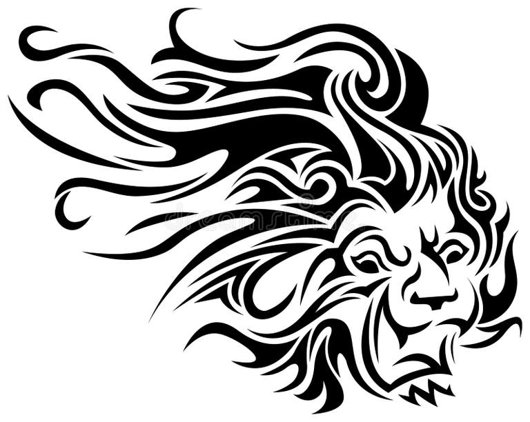 Lion Tribal Art Head Stock Illustrations – 2,981 Lion Tribal Art Head ...