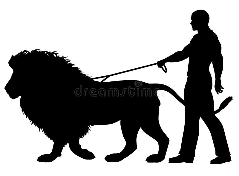 lion-walker-editable-vector-silhouette-man-walking-leash-31164431.jpg