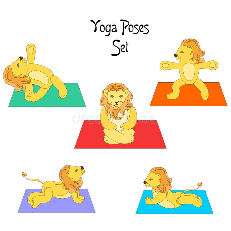 Male Yoga, Lion Pose. Athletic Caucasian 30s Man With Blond Long Hair  Sitting In Padmasana With Protruding Tongue And Practice Simhasana,  Isolated On White. Stock Photo, Picture and Royalty Free Image. Image
