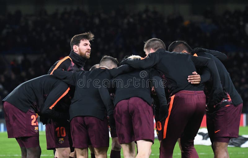 Lionel Messi and FC Barcelona Team Editorial Stock Image - Image of