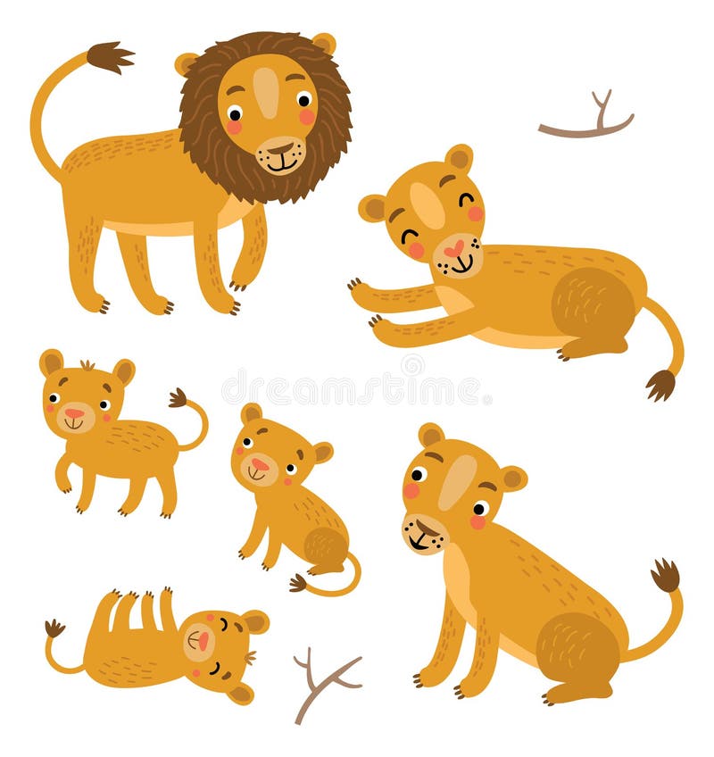 Lion And Cub Image Cliparts, Stock Vector and Royalty Free Lion