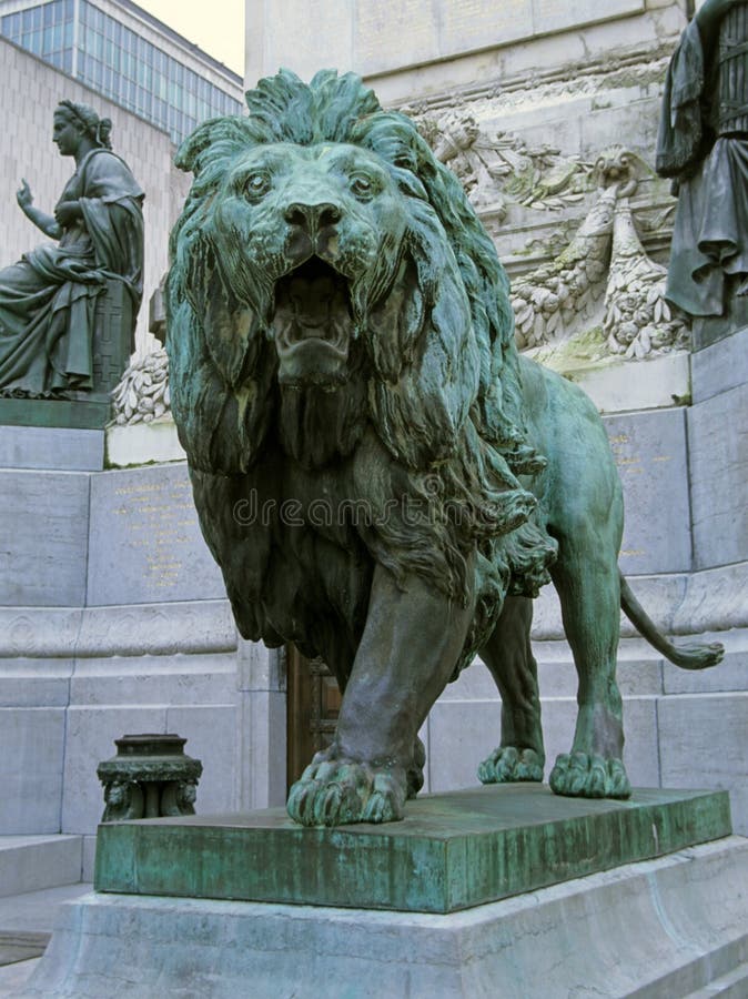 Lionstaty royaltyfri fotografi