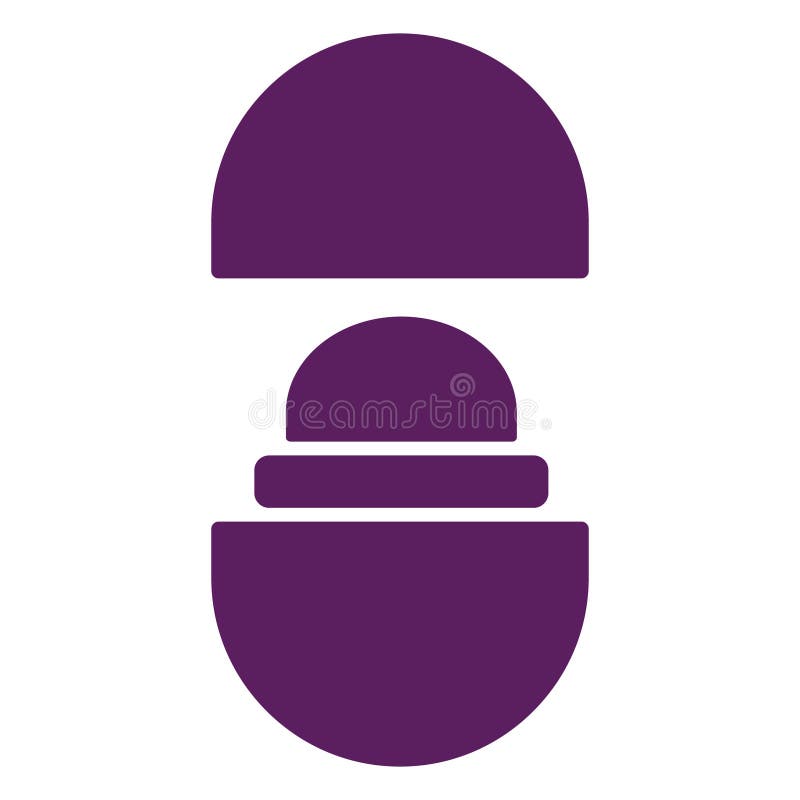 Lip Balm. Vector Illustration Decorative Background Design Stock