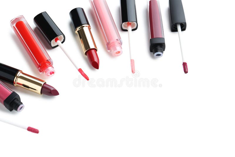 Lip gloss and lipsticks stock image. Image of attractive 85546783