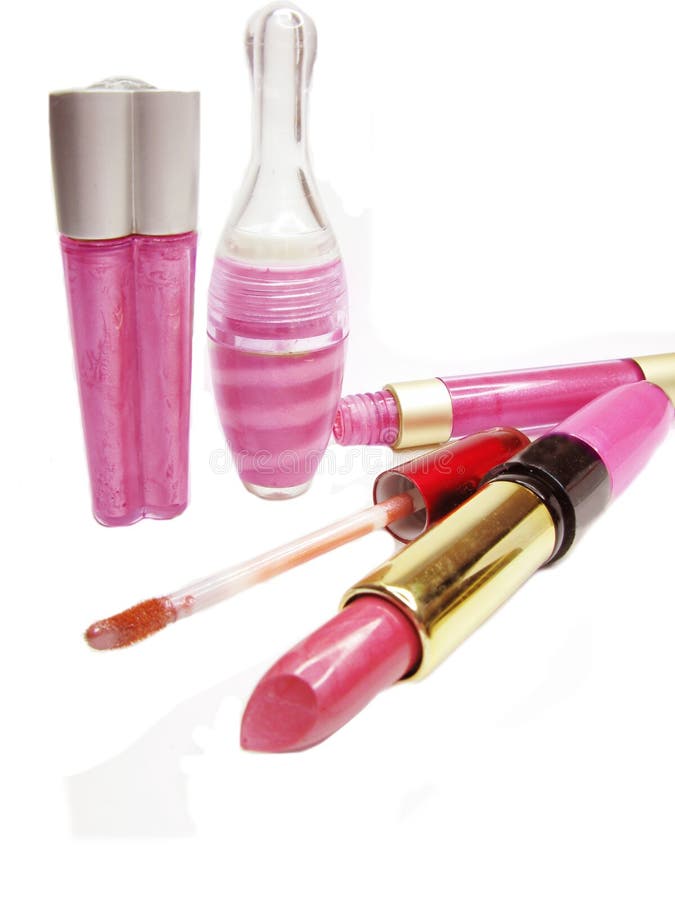 Lipgloss lipstick cosmetic set for makeup