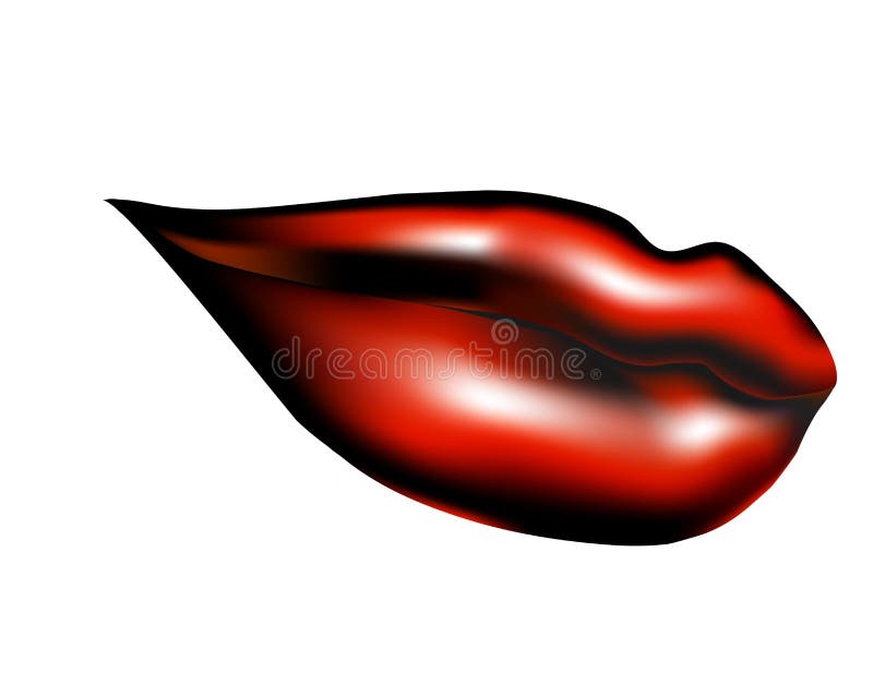 Lips stock vector. Illustration of female, shape, girl - 15344266