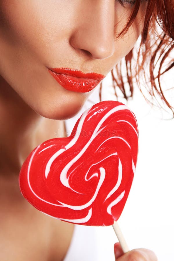 Lips and candy stock photo. Image of lips, sensuality 10311238
