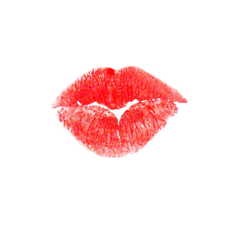 Red Lipstick Kiss Trace Stock Images - Download 183 Royalty Free Photos