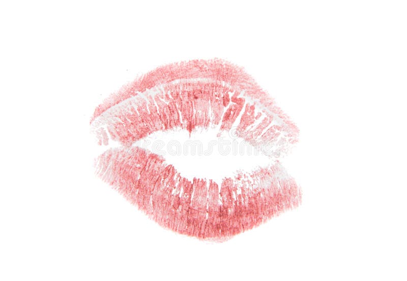 Lips with lipstick mark stock image. Image of print, lipstick 84584811
