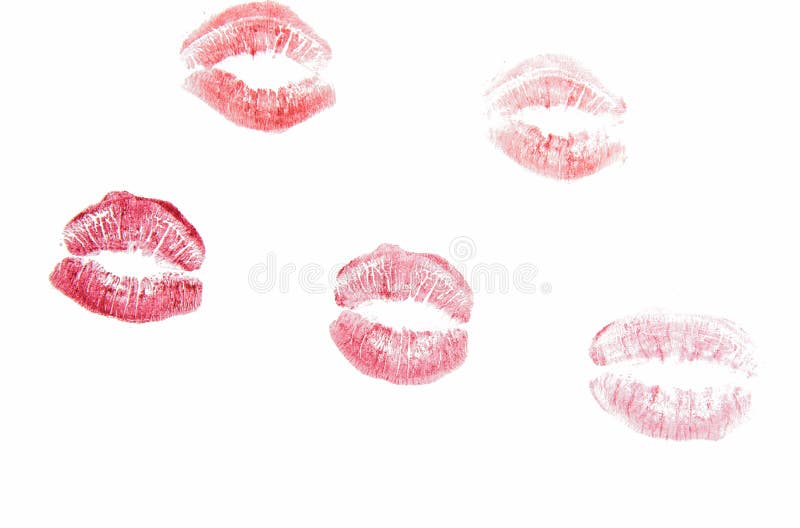 Lips with lipstick mark stock photo. Image of mark, labios - 84599476