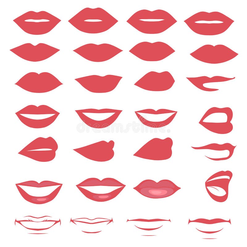 Red Lips Valentine's 3D Nail Charms-10 Pieces