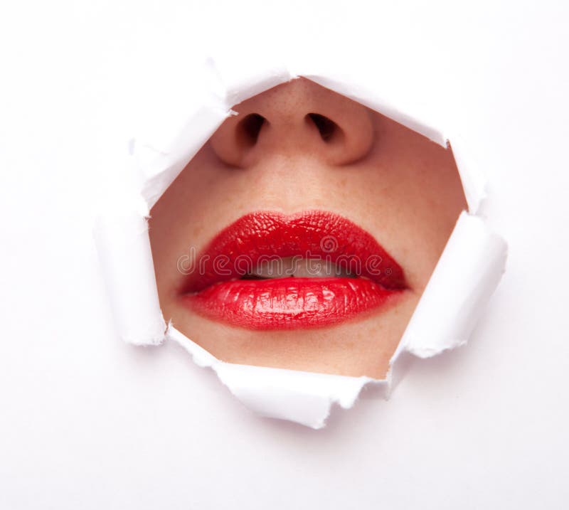 865 Lips Paper Hole Stock Photos - Free & Royalty-Free Stock Photos