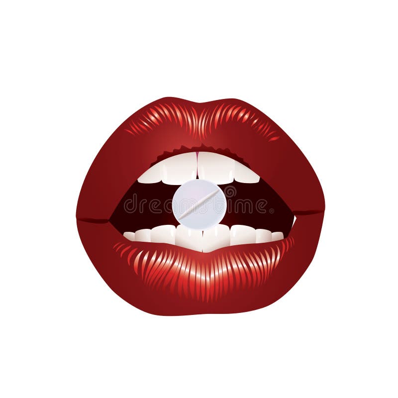 Lips. stock vector. Illustration of lover, tasty, gloss 17825187