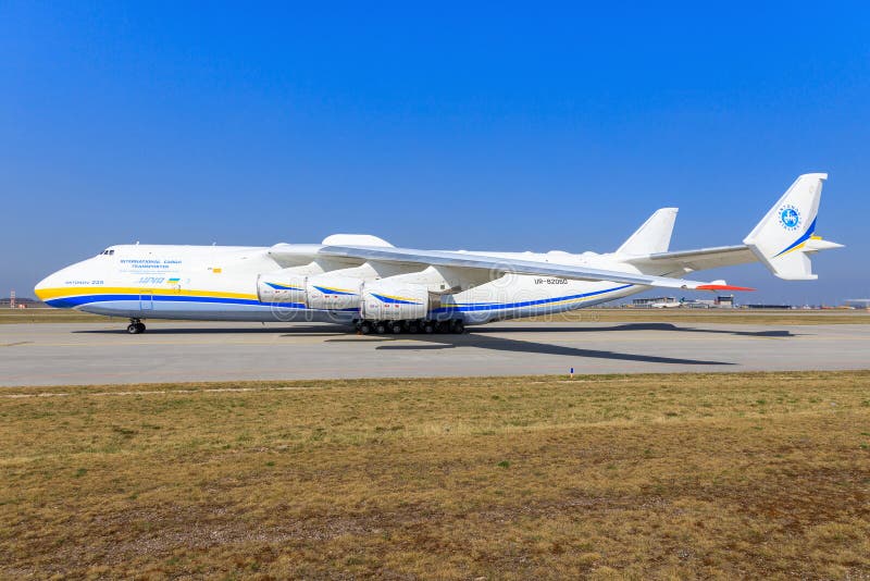 Mirya Antonov An 225 from Ukraine at Leipzig airport. Mirya Antonov An 225 from Ukraine at Leipzig airport