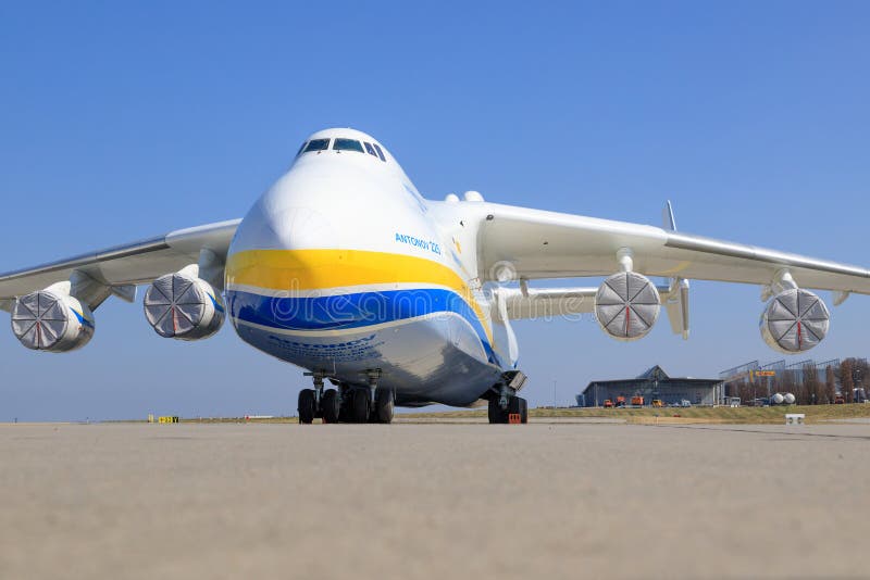 Mirya Antonov An 225 from Ukraine at Leipzig airport. Mirya Antonov An 225 from Ukraine at Leipzig airport