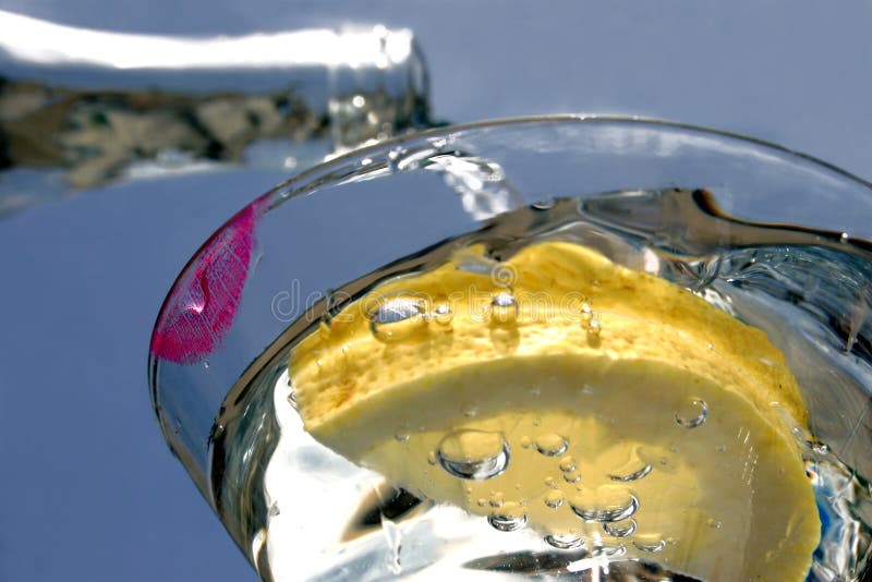 Lipstick on Glass stock image. Image of cool, fashionable 177597