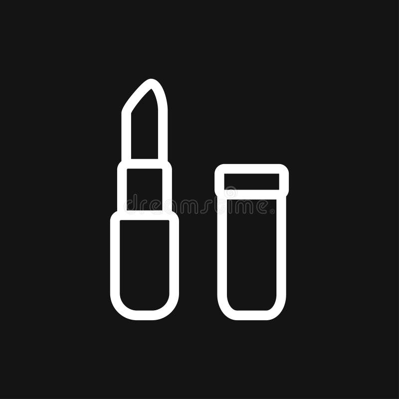 Lipstick Icon, Flat Logo of Lipstick, Vector Sign Symbol for Design