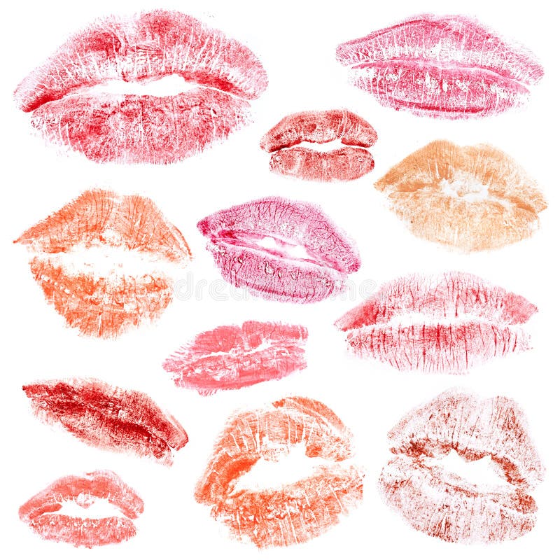 Lipstick kiss stock image. Image of glamour, background 48740985