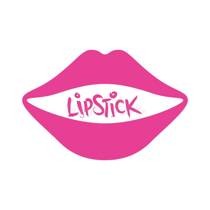 Lipstick Logo Icon Design Template Stock Vector Illustration of sign