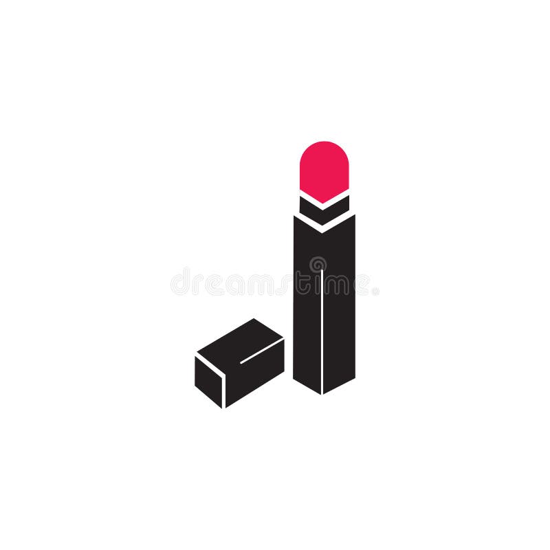 Lipstick Logo Icon Design Template Stock Vector Illustration of shape, design 179012614