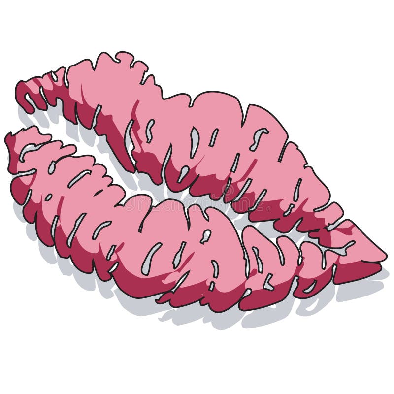 Lipstick Print Picture. Image 9729717