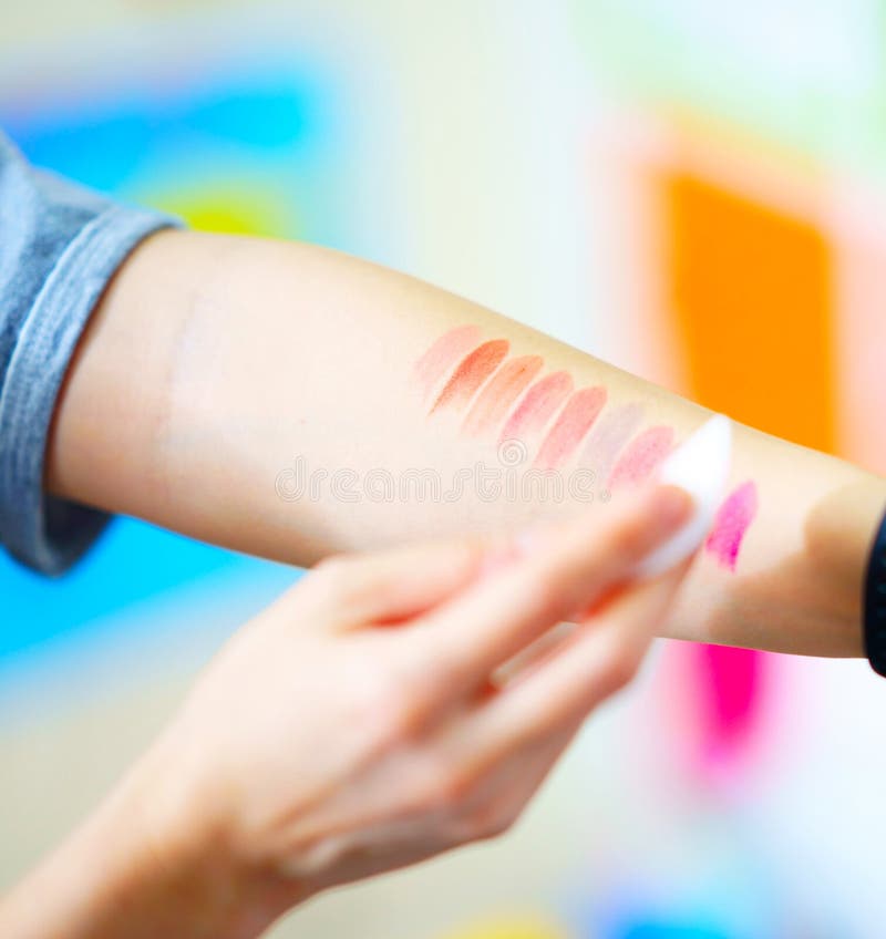 Lipstick Swatch Arm Stock Photos Free & RoyaltyFree Stock Photos