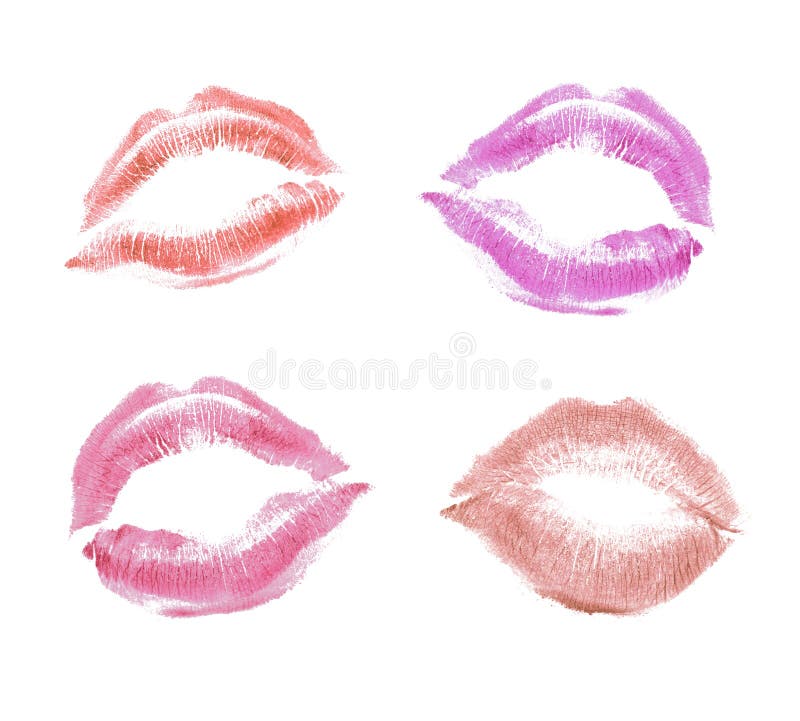 Lipsticks kiss stock photo. Image of human, romance, drawing 75403548