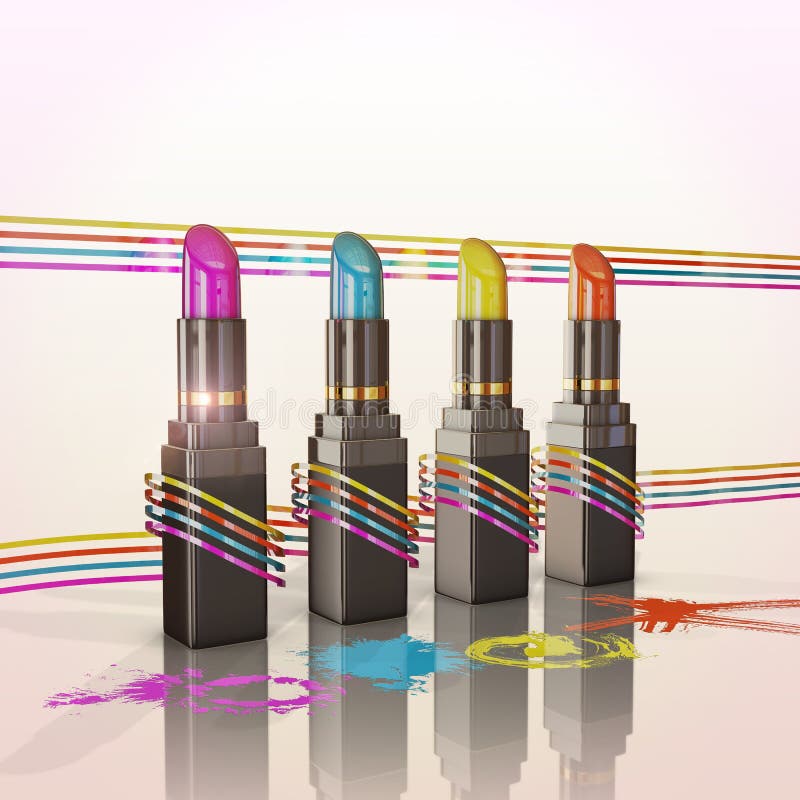 Lipstick Concept stock illustration. Illustration of lipstick 101623410