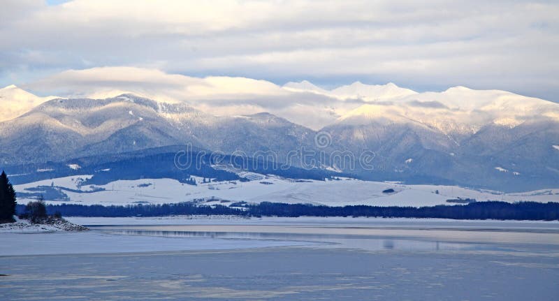 West tatras and water basin Liptovska Mara