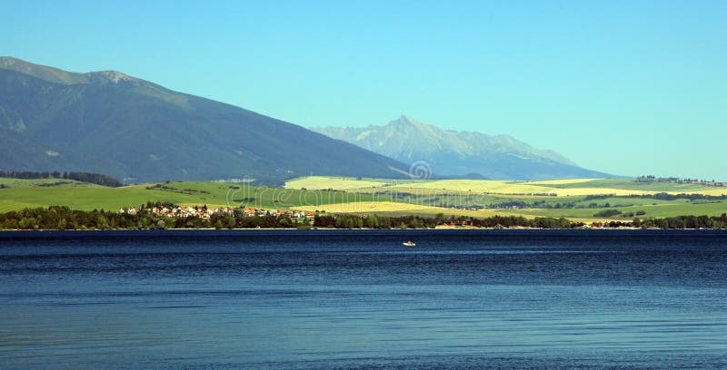 Liptovska Mara - water basin in region Liptov