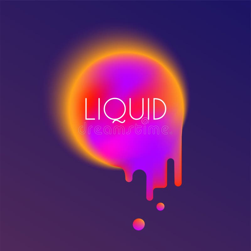 Liquid abstract background, blurred gradient shape. Vector image for your design stock illustration Liquid abstract background, blurred gradient shape. Vector image for your design stock illustration