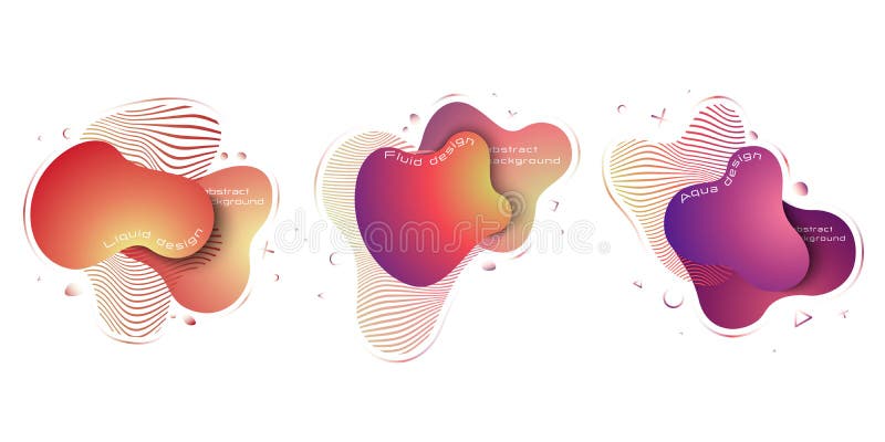 Liquid abstract elements set, modern trendy dynamical colored elements. Abstract background. EPS 10, vector vector illustration Liquid abstract elements set, modern trendy dynamical colored elements. Abstract background. EPS 10, vector vector illustration