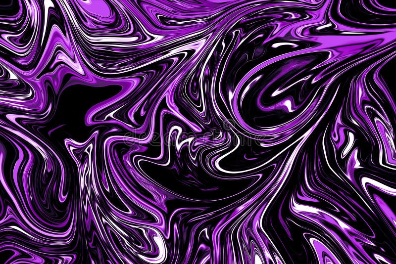 Liquid Abstract Pattern with Proton Purple Graphics Color Art Form