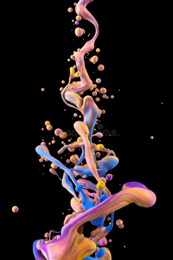 Liquid color drop on black background stock image Liquid color drop on black background stock image