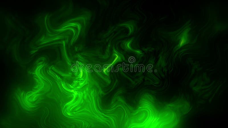 Liquid flow green vector illustration