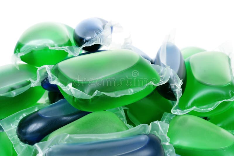 Liquid Laundry Detergent Sachets Stock Photo Image of environment