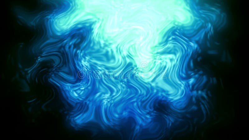 Liquid mercury flow blue vector illustration