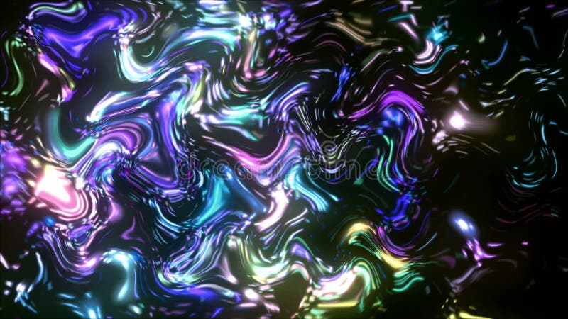 Liquid Metal Reflections Blue vector illustration