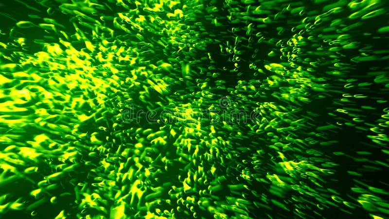 Liquid Organic Bubbles Green royalty free illustration