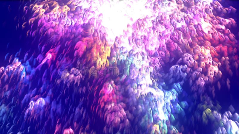 Liquid Paint Flow Background Blue stock illustration